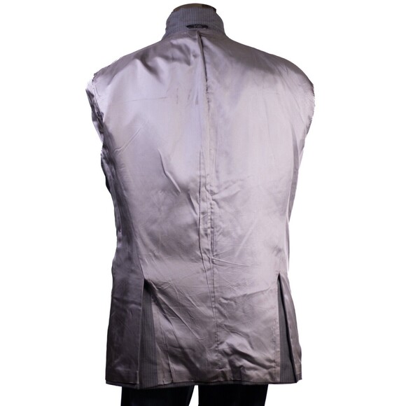 Jones New York Mens Suit Jacket 44L Blazer Gray Pinstripe Business Formal - Picture 10 of 12